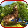 Lutas de animais do lobo selvagem 3D icon
