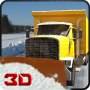 Winter Snow Plow Truck Driver