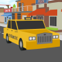 blocky cars taxi driver sim