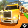Caminhão de transporte de animais zoológico 3D icon