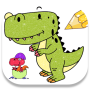 Surprise Dino Cute Coloring Glitter