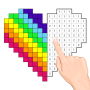 Unicorn Sandbox: Pixel coloring Game