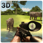 Chasseur déléphant en colère 3D icon