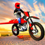 Flying Bike Beach Sim: Beach Bike Stunt Racing