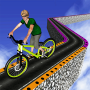 Xtreme Rooftop Bmx Racer Bicycle Bike Rider Stunts