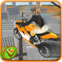 Tricky Stunt Rider - Wheelie City Flying Racing 3D