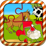Quebra-cabeça de animais de fazenda para crianças icon