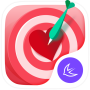 Tema de coração vermelho dos namorados icon