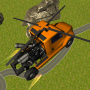 Flying Helicopter Truck Flight