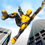 Flying Robot Hero vs Crime City Aliens: Rescue Game icon
