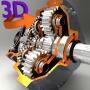 Animação de engenharia 3D icon