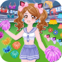 Cheerleader dress up game