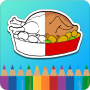 Coloring Book for kids : Food