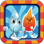 Flappy Droplet Water vs Fire plateformer games