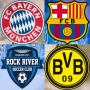 logo de puzzle de football icon