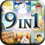 9 Fun Card Games - Solitaire, Gin Rummy, Mahjong