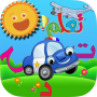 les moyens de transport, les voitures et les avions, les plus beaux jeux, icon