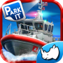 Estacionamento de barco da polícia: corrida 3D icon