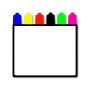 Tableau blanc espagnol de Lucas icon