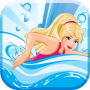 Amazing Princess Swimming