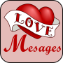 Coeur touchant des messages icon