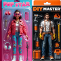 Figura de ação com tela quebrada icon