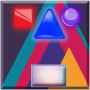 Esmagamento de forma de geometria icon