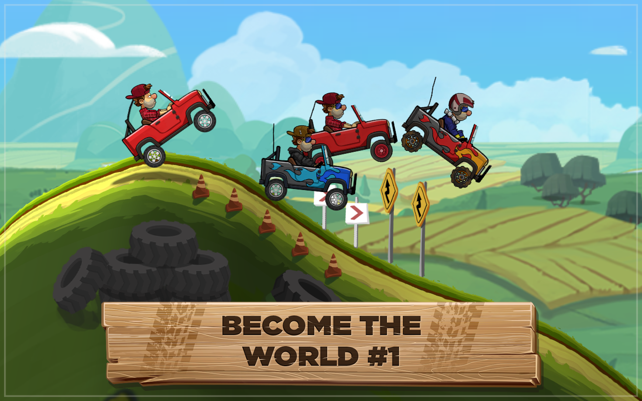 Скачать игру Hill Climb Racing 2 для Android планшетов