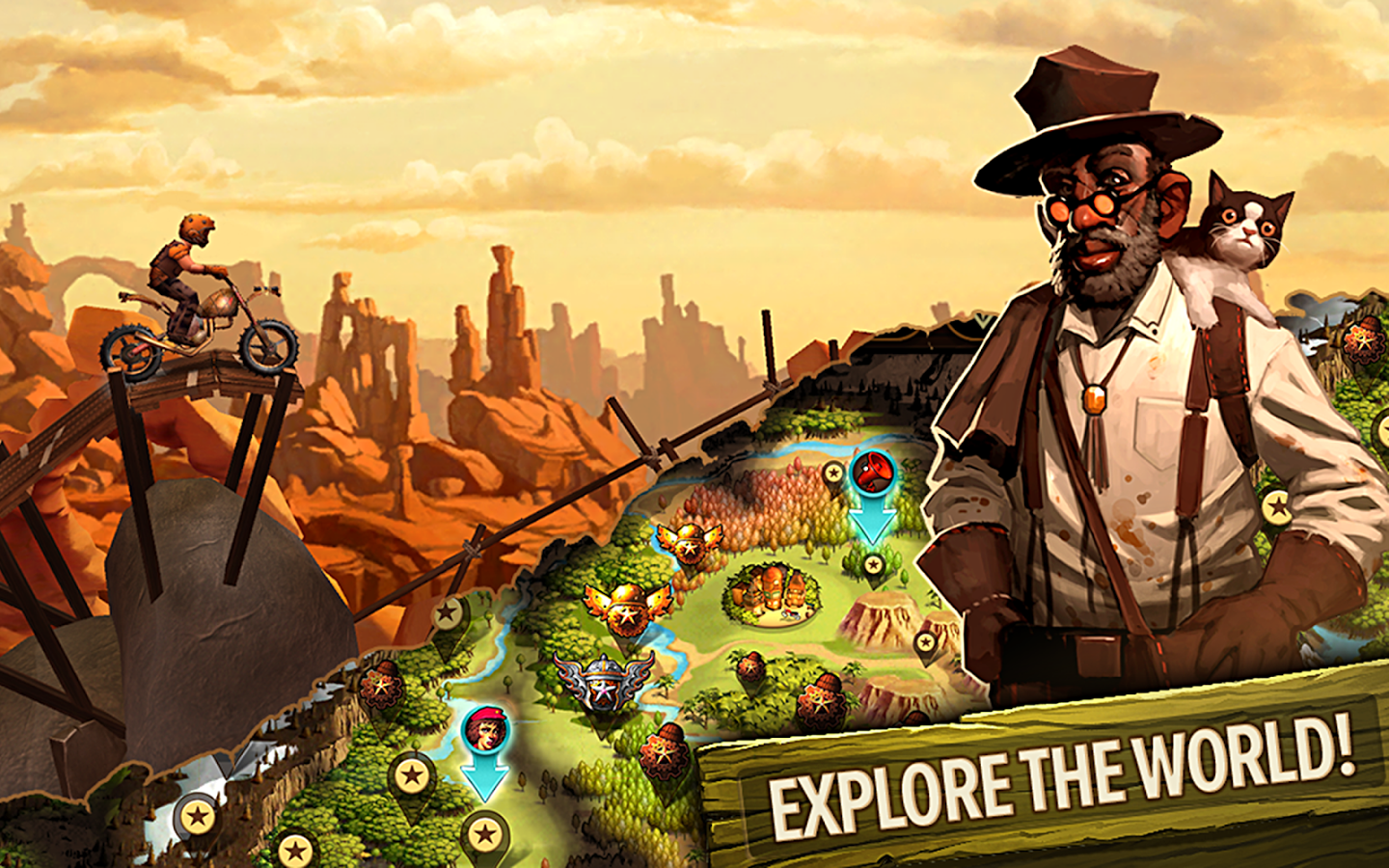 Скачать игру Trials Frontier для Android планшетов